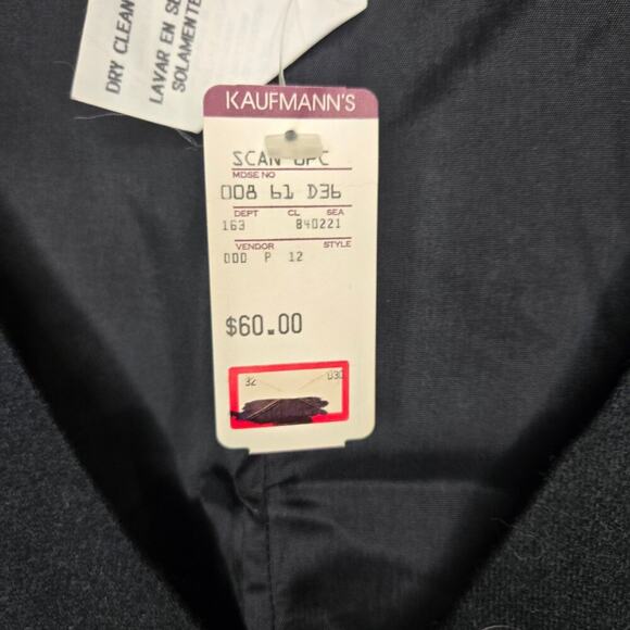 Sag Harbor 18W Classy Black 100% Wool V-neck Sleeveless Dress [0274] - Picture 4 of 11